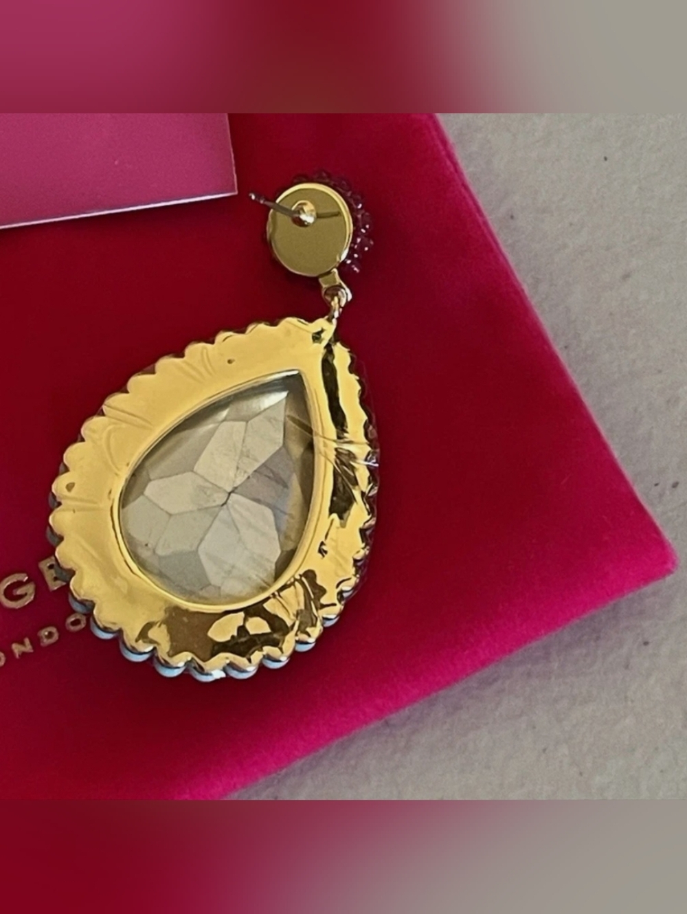 Kurt Geiger Statement Earrings– Bougie, Bold & Slightly Dangerous (Says My Dog) - Picture 5 of 9